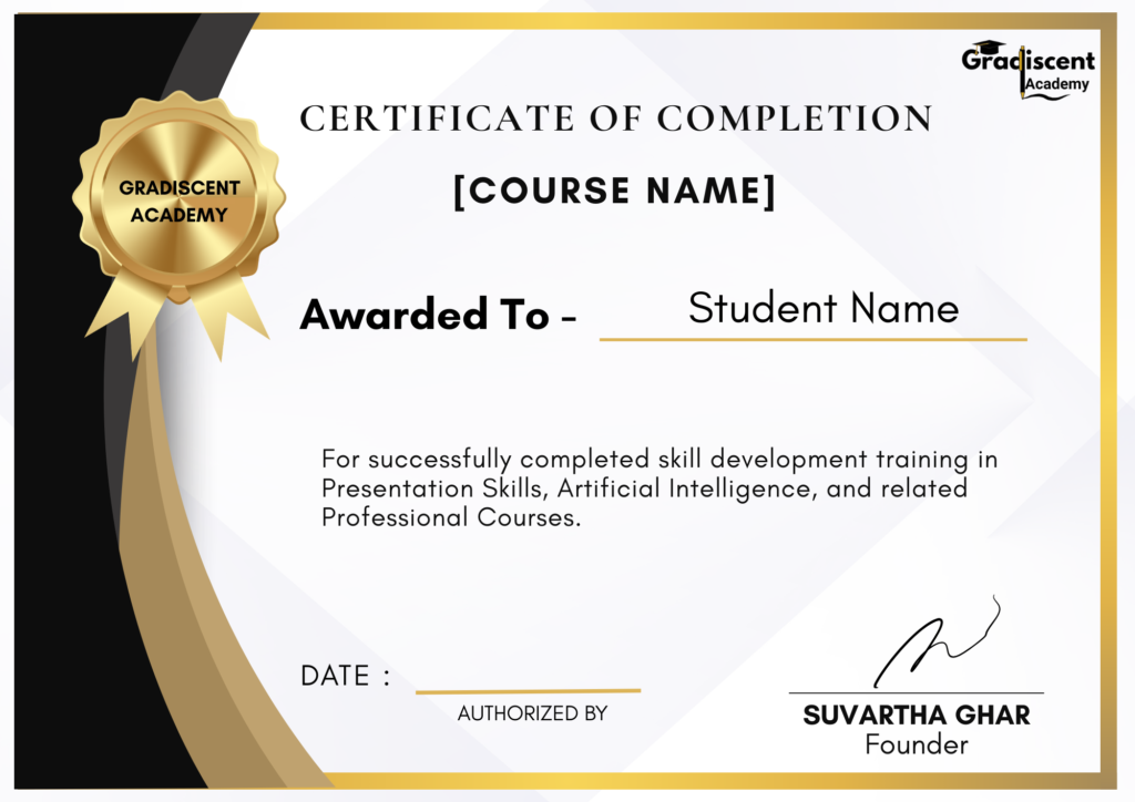Certificate of Gradiscent Academy